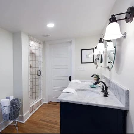 TODO: describe the contemporary bathroom photo